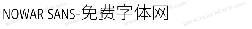 nowar sans字体转换